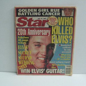 Who Killed Elvis? Vintage Star Magazine 1997 40 Page Tribute to Elvis